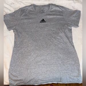 adidas Heather Gray Short Sleeve Crew T-Shirt